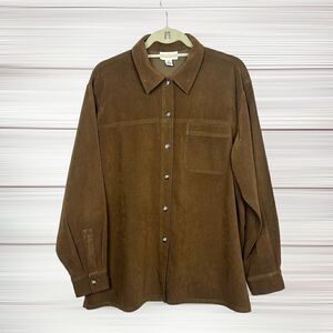 TALBOTS Vintage Button Down Shirt Jacket